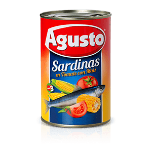 Sardinas Agusto en Salsa de Tomate con Maíz 15oz.