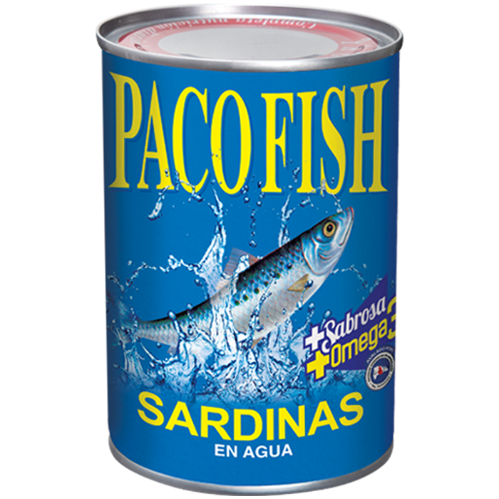 Paco Fish Sardinas en Agua 15 oz.